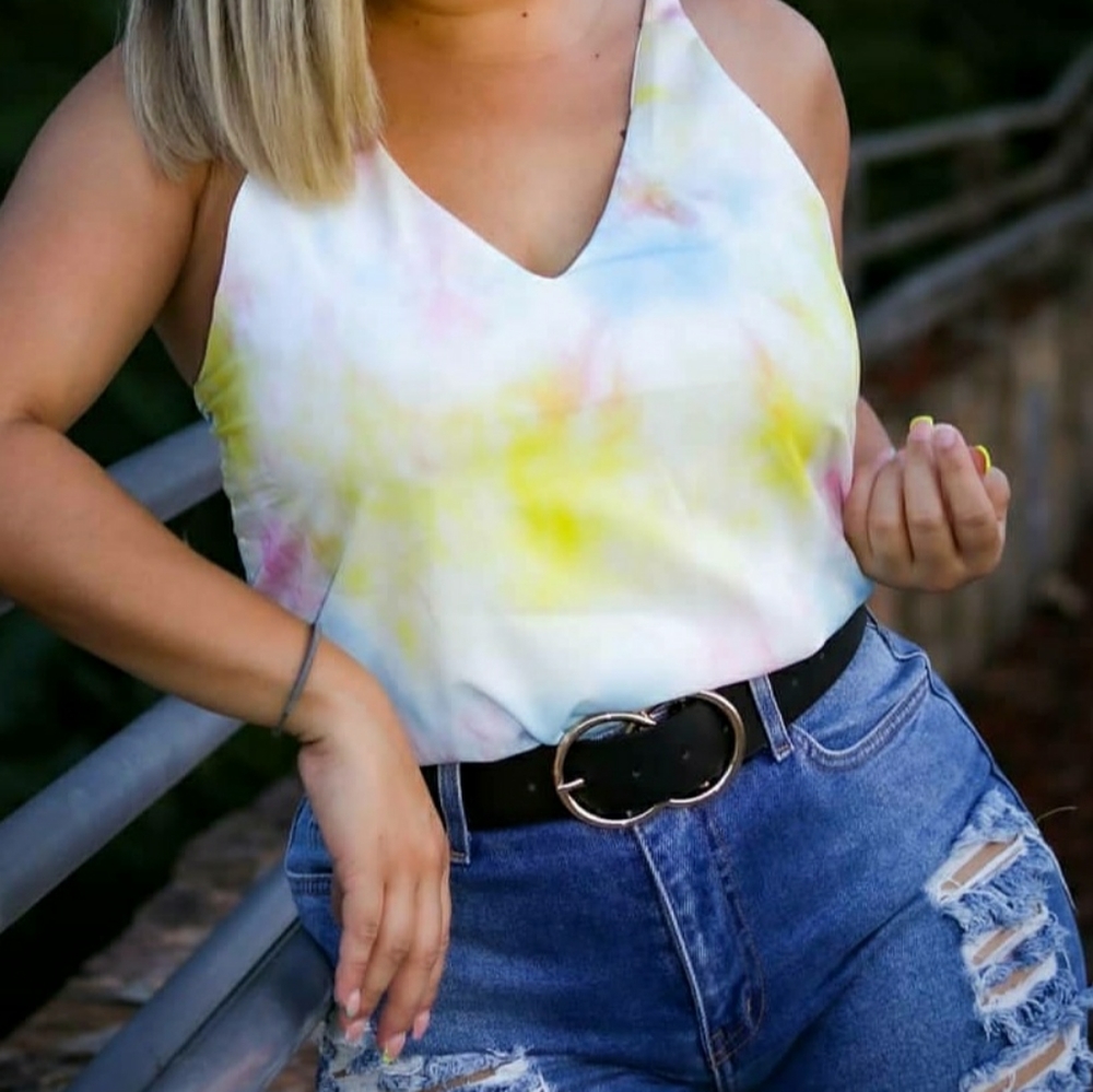 🆕💕Pastel tie dye shirt👱‍♀️Size M